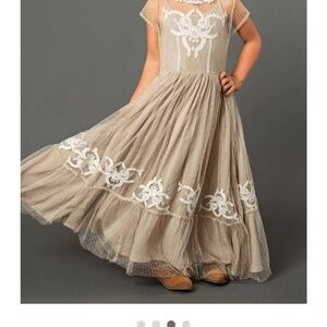 Joyfolie Jolie Dress in Tan